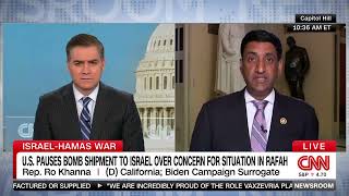 Ro Khanna on CNN Newsroom with Jim Acosta discussing a ceasefire in Gaza & the TikTok ban