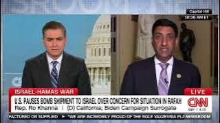 Ro Khanna on CNN Newsroom with Jim Acosta discussing a ceasefire in Gaza & the TikTok ban