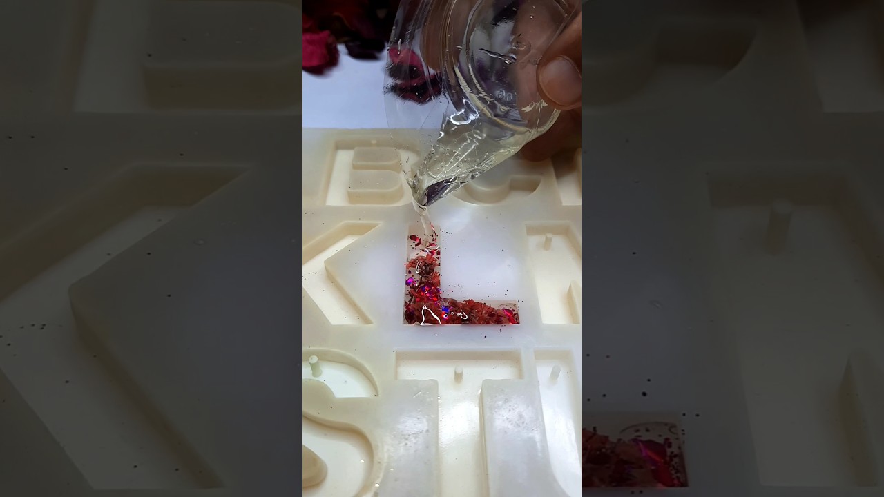 Epoxy Resin Love Letter Design ♥️ Resin Letter Art ♥️ 