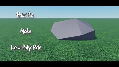 How To Make a Low Poly Rock| Blender 2.9 ,2.8| How to import it to ROBLOX