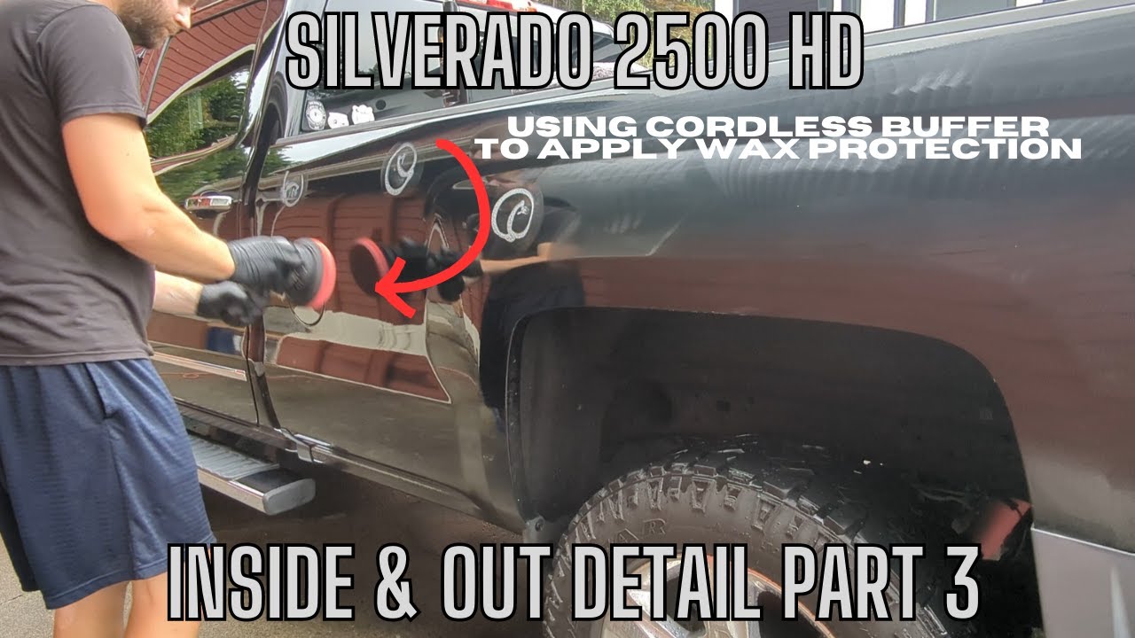 Interior and Exterior Car Detailing a Silverado 2500 Duramax Part 3