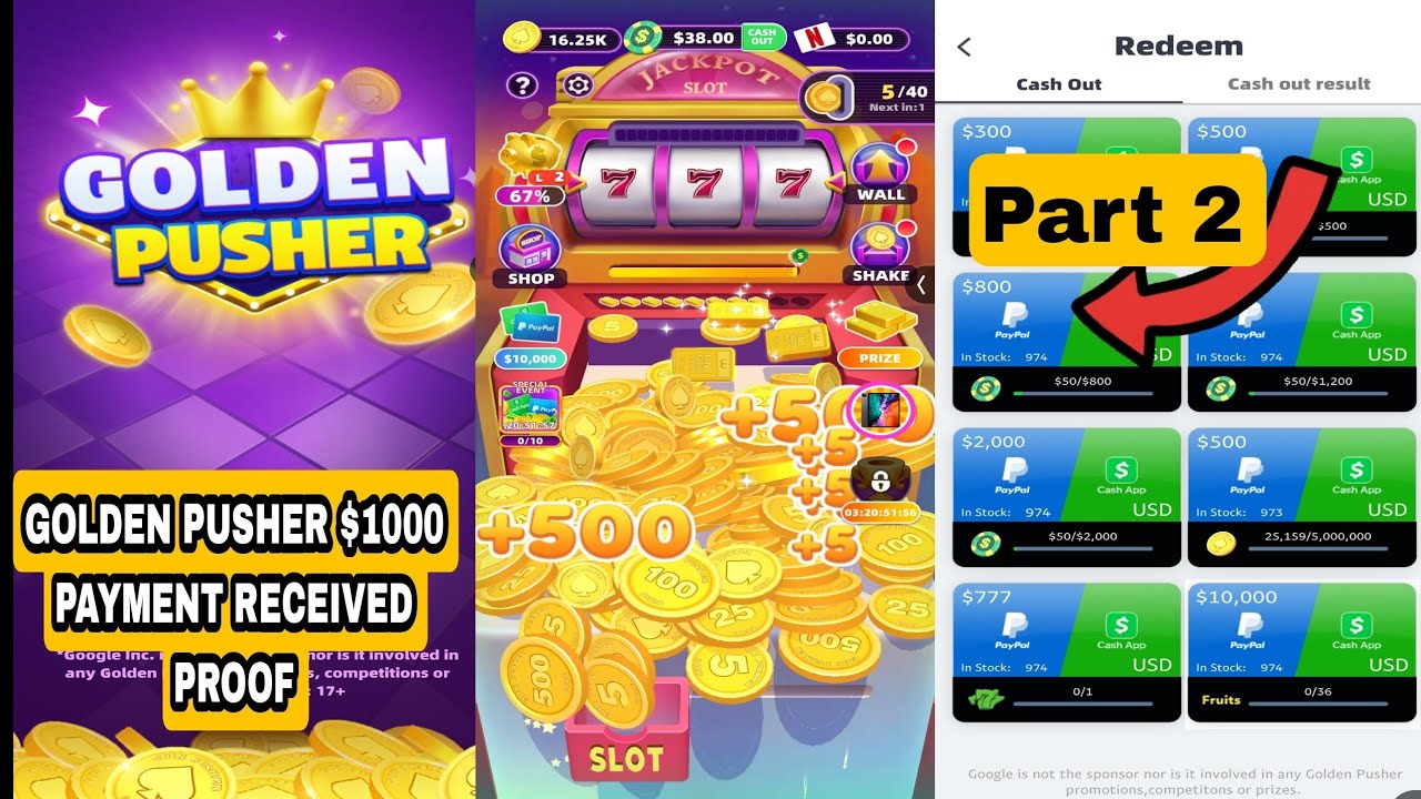 300 GOLDEN PUSHER PAYMENT RECEIVED PROOF GOLDEN PUSHER Application Legit Or not Scam Part 2