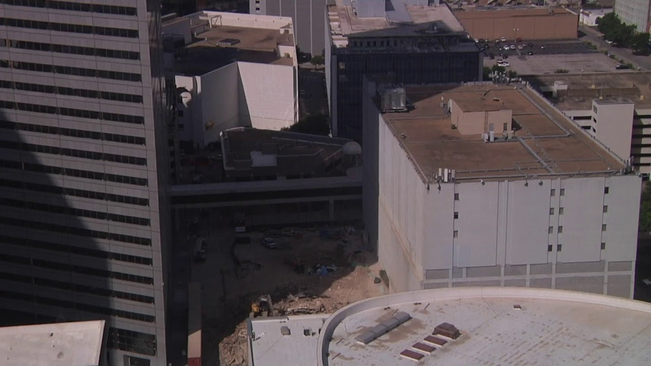 Downtown Dallas 505 North Ervay Implosion 06-29-2019