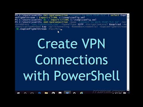 Creating a VPN Connection with PowerShell