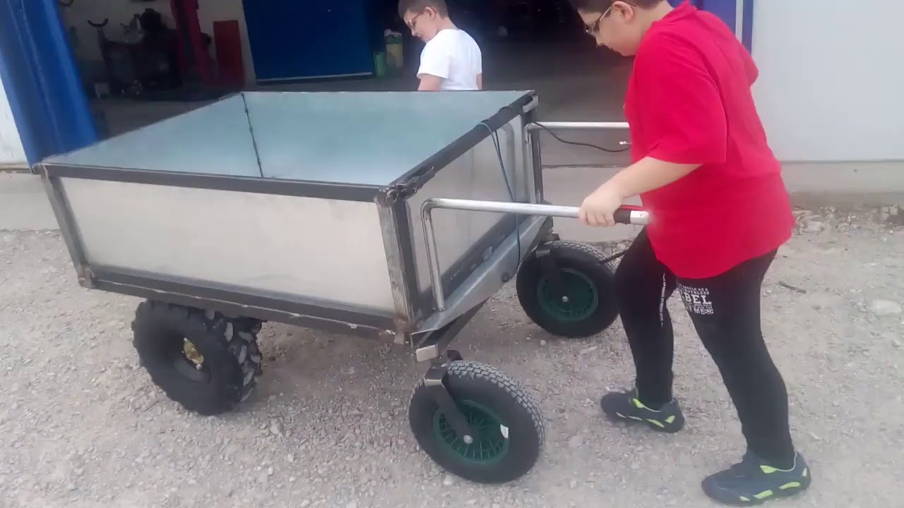Realizzazione carrello elettrico a 4 ruote di facile utilizzo -  portata Max 400kg