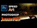 Jurassic park  speed art photoshop  jurassic world