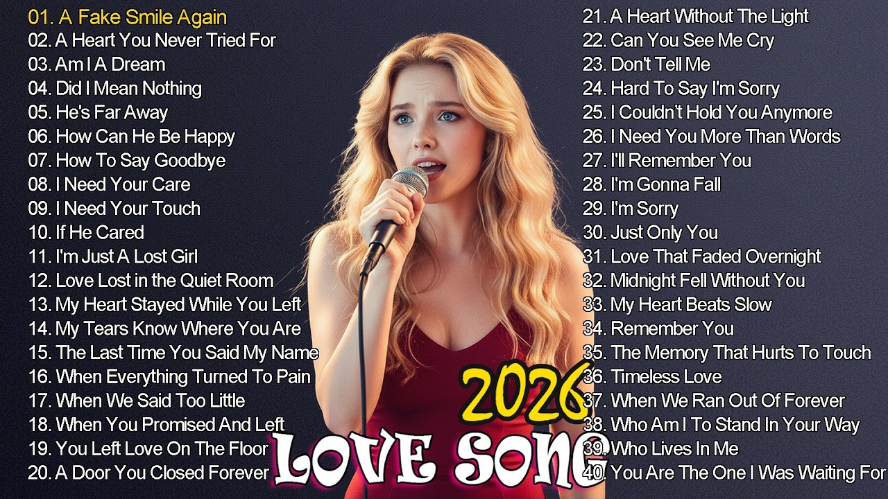 New English Sad Songs 2026 - A Fake Smile Again