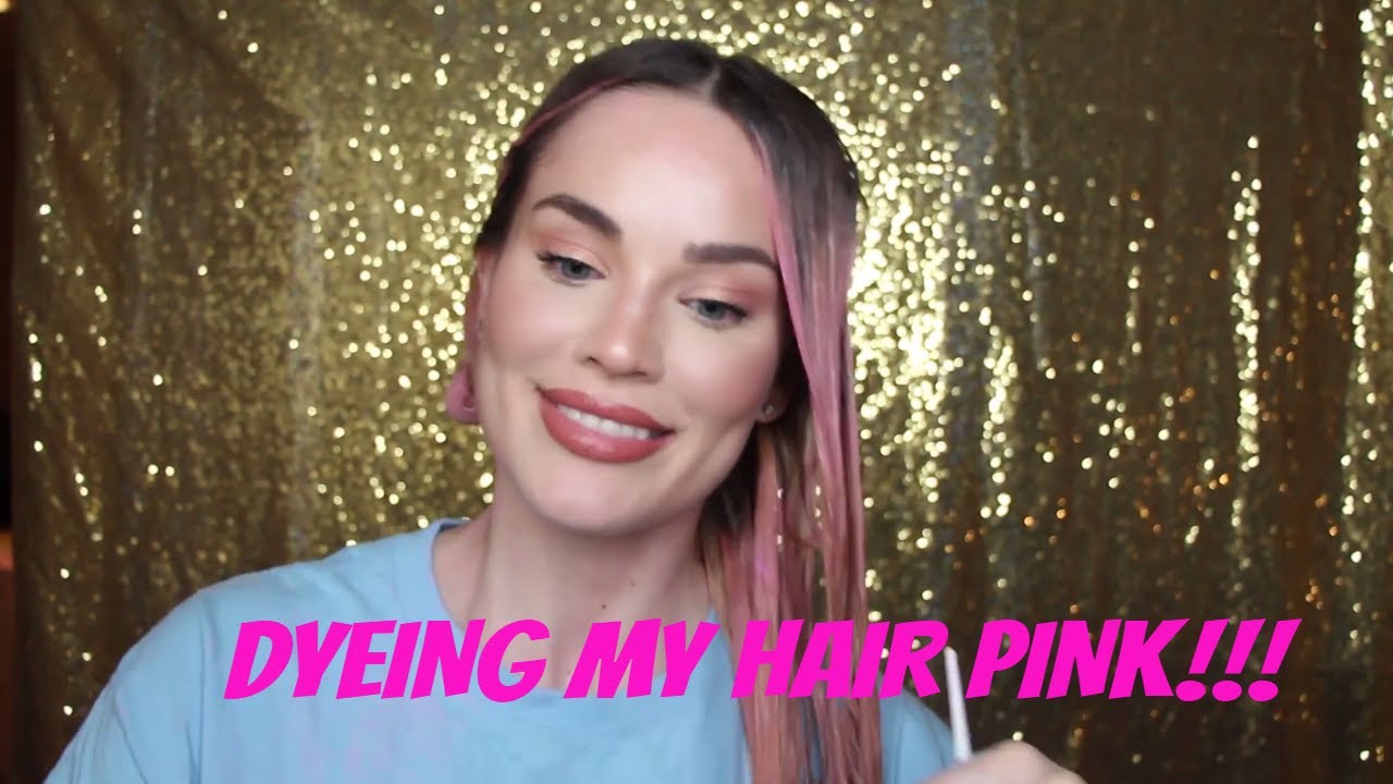 HOW I DYED MY HAIR PINK YouTube