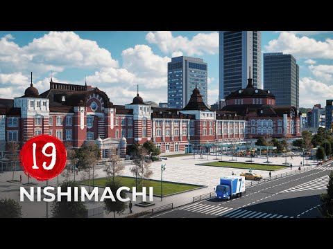Видео: Nishimachi EP 19 - Станция Tokyo Marunouchi Plaza - Cities Skylines