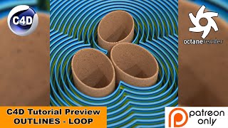 OUTLINES - LOOP (Cinema 4D Patreon Tutorial Preview)