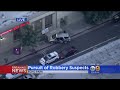 Armed Robbery Suspects Lead Police On High-Speed Chase Across LA