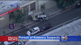 Armed Robbery Suspects Lead Police On HighSpeed Chase Across LA