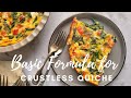 Crustless quiche