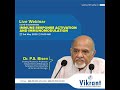 Live webinar on COVID -19 Awareness By Dr. P.S. Bisen