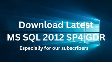 Download Latest MS SQL SERVER 2012 SP4 GDR | KB5021123