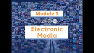 TV Production Formats - Module 3