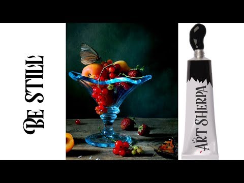 Still Life  Fruits Acrylic tutorial Step by step Live Stream