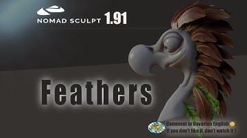 Nomad Sculpt -Feathers - Leaves - Workflow  (V1.91 -4.10.2024) Tutorial