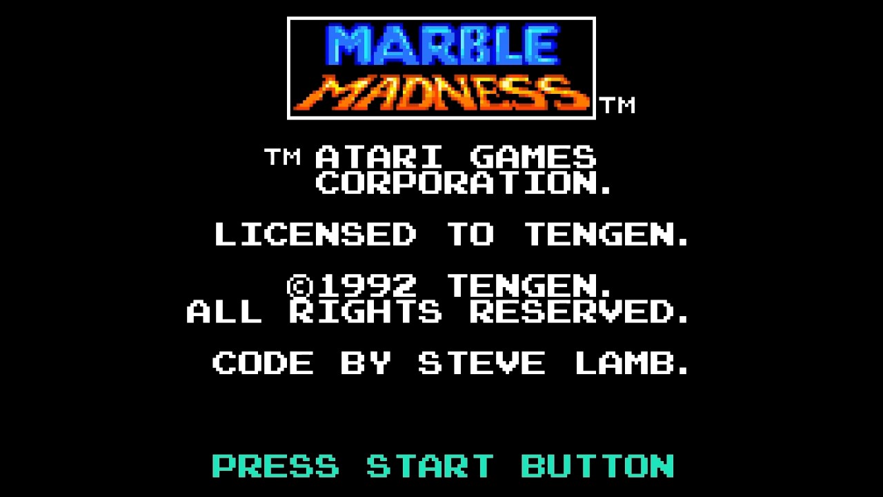 Marble Madness (Game Gear) BGM 02 Round 2 Beginner YouTube