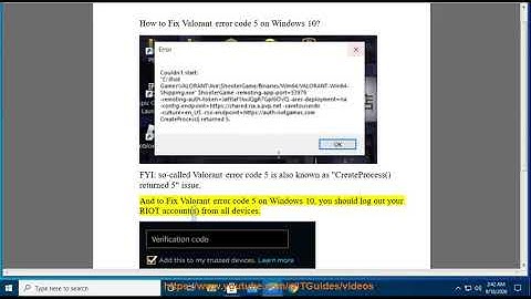 Fix CreateProcess() returned 5 while playing Valorant on Windows 10