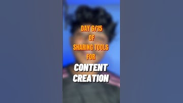 Day 6 of Sharing Content Creation tools🔥 #shorts #contentcreator #thumnail #a2d  #tech #tamil