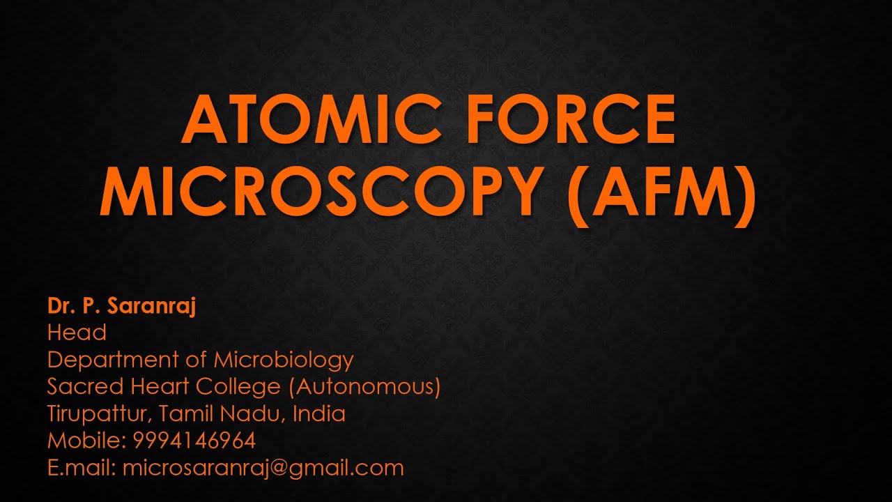 Atomic Force Microscope (AFM)