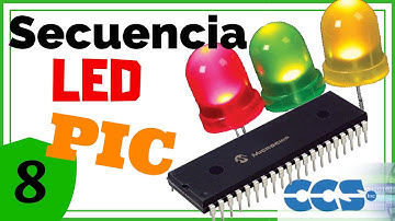 Secuencia de LEDs con PIC (Práctico) 🚨🚨🚨 [PIC C en CCS C] - # 008