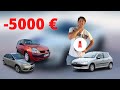 Meilleures vhicules pour jeune conducteur  moins de   5 000 euros 