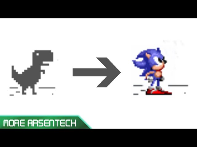 Mudah, Begini Cara Ubah Dinosaurus di Game Google Chrome Jadi Sonic
