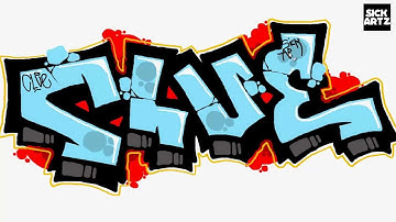 HOW TO DRAW GRAFFITI CLUE SPEED PAINTING TUTORIAL SKETCH LEARN MS PAINT LERNEN BLACKBOOK LETTERS