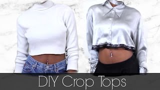 DIY Crop Tops (Long Sleeve) | Thrift Transformations (Part 1)