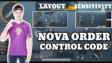 UPDATE 2.1 NOVA ORDER CONTROL LAYOUT CODE AND SENSITIVITY CODE BGMI 4 FINGER LAYOUT STAR RAJ BGMI