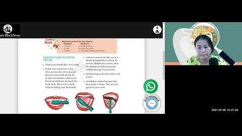CLASS 4 SCIENCE CHAPTER 3 TEETH AND MICROBES PART 2