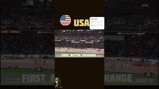 usa vs jamaica 4×100metre relay race