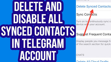 How to Delete and Disable All Synced Contacts in Telegram Account