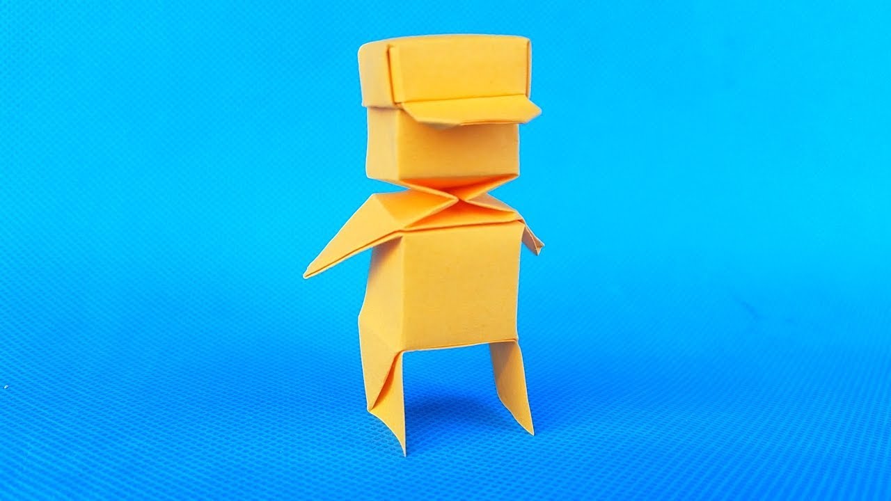 折纸王子教你折纸超级马里奥，一张纸就够了，简单易学 origami easy tutorial 折り紙 簡単教程