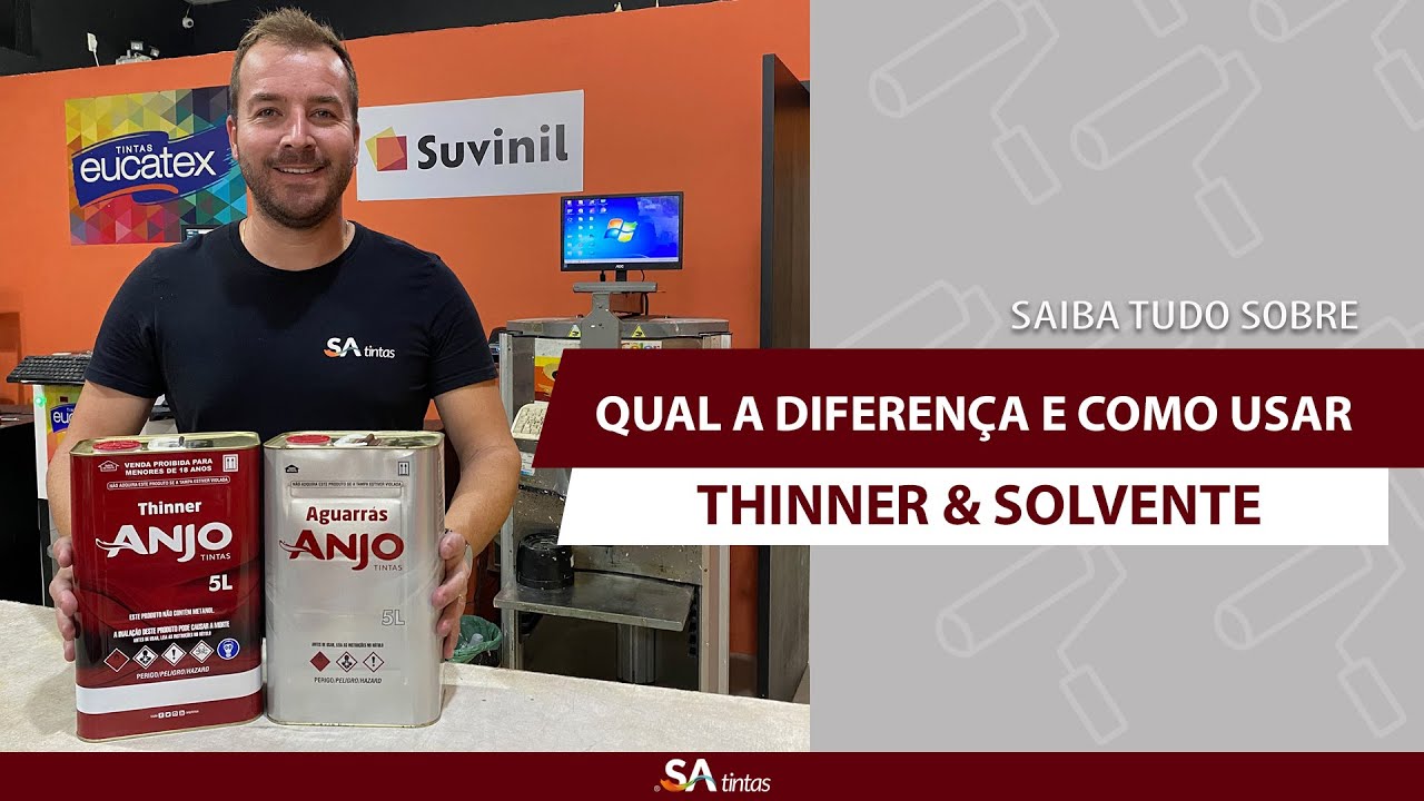 Saiba Qual a Diferença do Thinner para o Aguaraz Solvente Para que