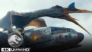 A Quetzalcoatlus ataca o avião de Kayla Watts em 4K HDR | Jurassic World