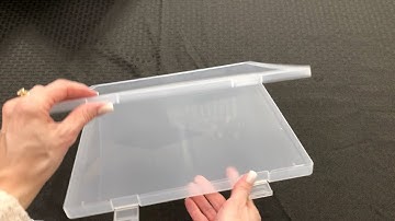 Unboxing of Denkee 12 x 12 Paper Storage, 4 Pack Scrapbook Storage Box for 12" x 12" Paper