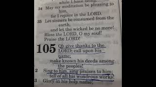 PSALMS 105:1,2
