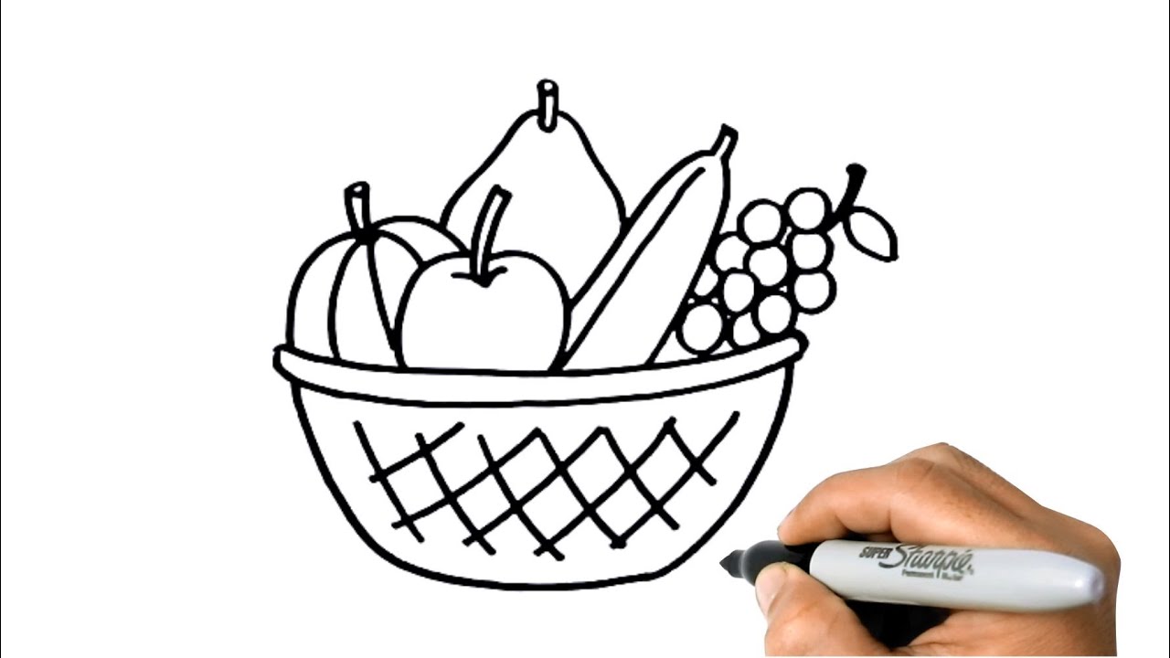 Easy drawingdrawing for kidsfruit basket drawinghow to make fruit basketeasy  drawing for kids  This video is on drawing of basket in an easy way  By  Sachin shivam  Facebook