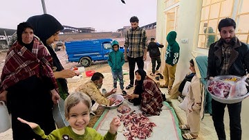 A Rainy Day and Najmeh’s Memories | Distributing Lamb Meat in the Village by the Peren Family