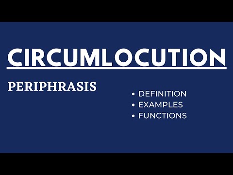 What is Circumlocution or Periphrasis | Use of Indirect Speech