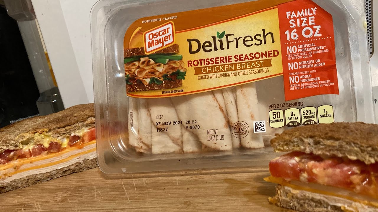 Oscar Mayer Rotisserie Chicken Sandwich / food review YouTube