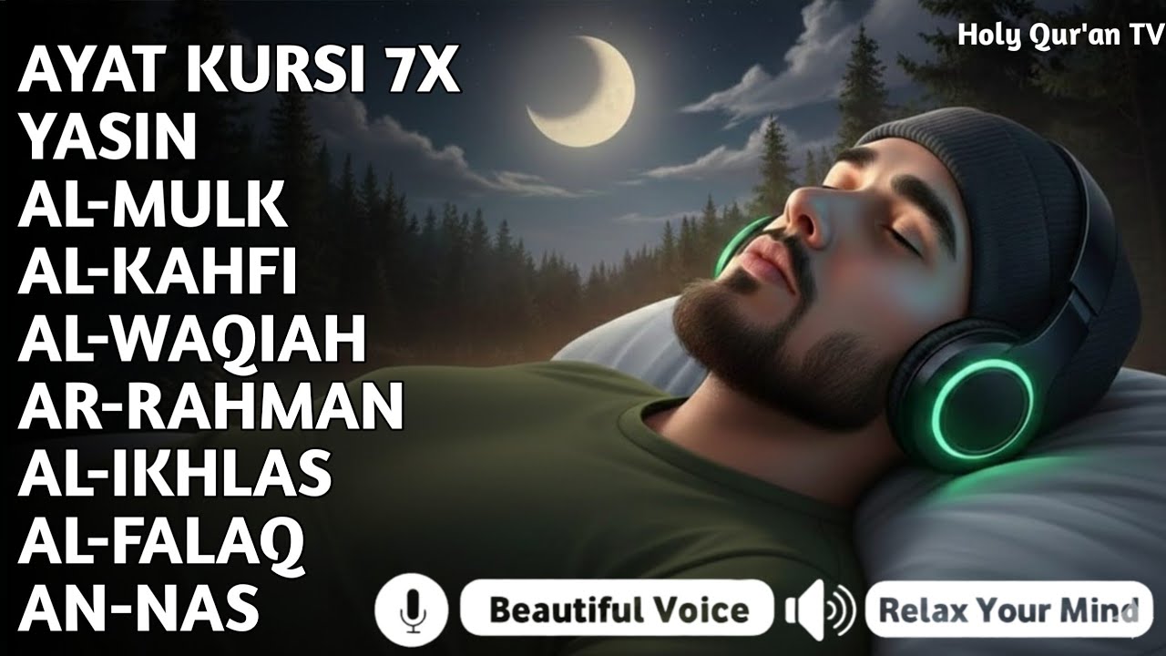 Quran Recitation in A Peaceful Voice I Alfatiha, Ayatul Kursi, Yasin ,Arrahman ,AlWaqiah