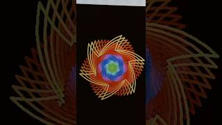 Colorful spiral design in Python / Turtle drawing tutorial #art #satisfying #graphics#python #viral