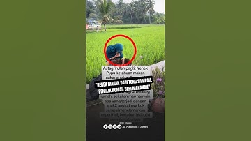 Pemilik rumah pergoki nenek pemulung makan dari tong sampah, karena ternyata si nenek kelaparan