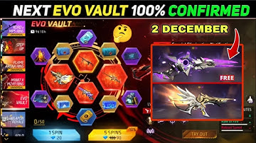 December Month Evo Vault Event 😍| Evo M1887 & Mp5 Gun Skin Return 🤔| Next Evo Gun In Free Fire 🔥