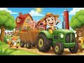 Farmer Monkey Fixes Tractor, Crane and Plows Radish Field - Farm Jobs | Fun Farm🐒