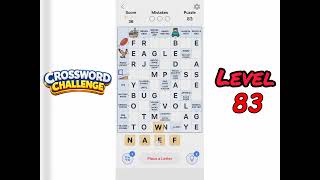 Crossword Challenge Level 83 Walkthrough Update